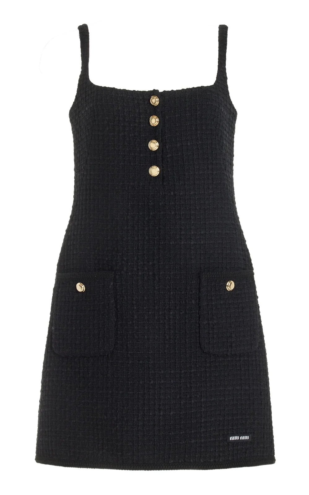 Tweed Wool-Blend Mini Dress