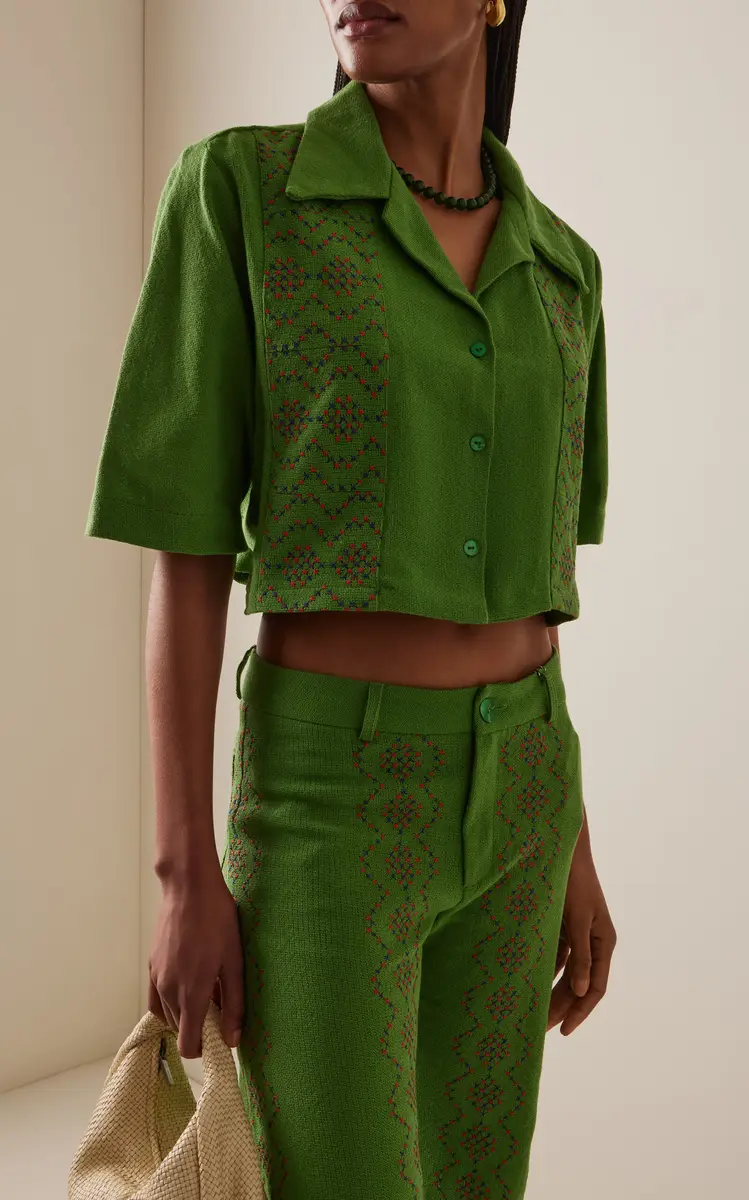LA VESTE Juggle Patchwork Cotton Shirt | Thumbnail 2 LA VESTE Juggle Patchwork Cotton Shirt | Thumbnail 2