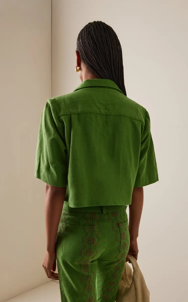 LA VESTE Juggle Patchwork Cotton Shirt | Thumbnail 4 LA VESTE Juggle Patchwork Cotton Shirt | Thumbnail 4