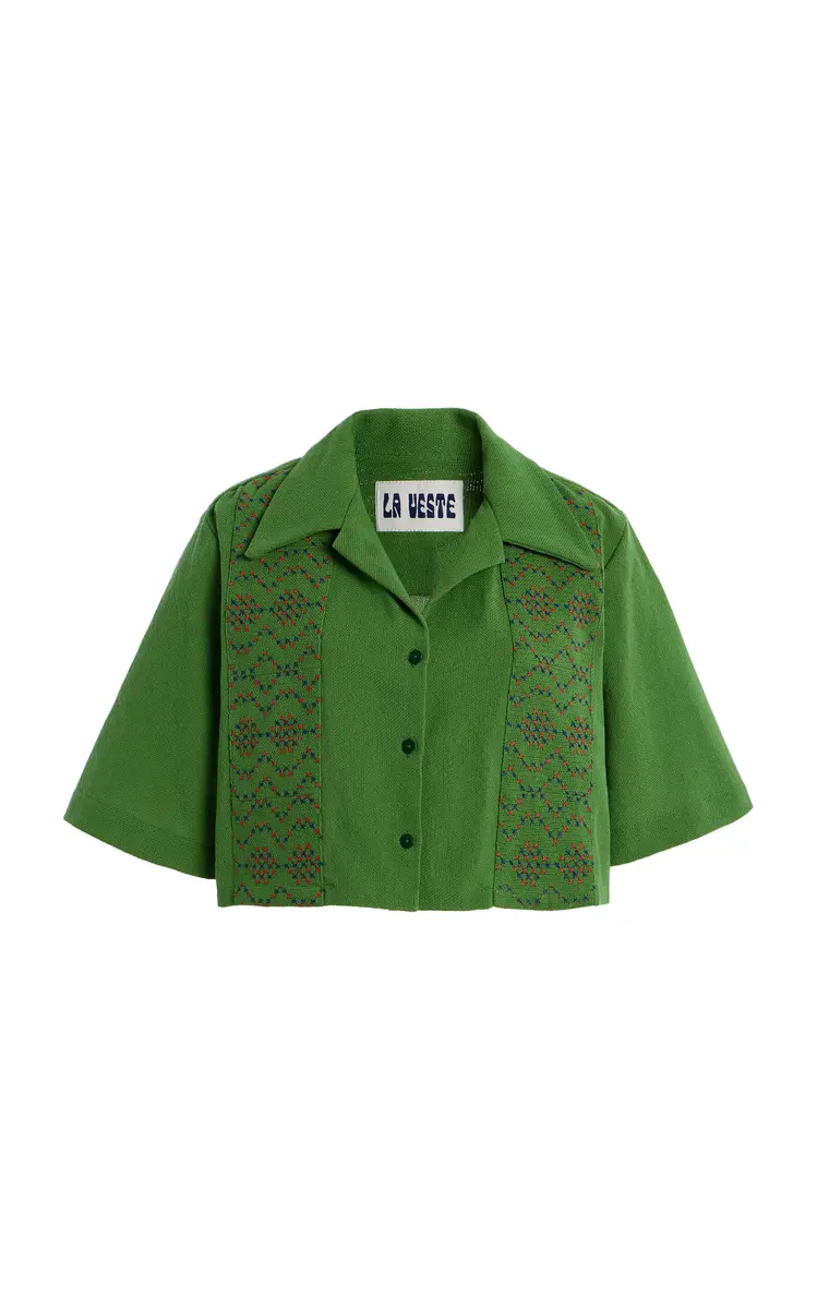 LA VESTE Juggle Patchwork Cotton Shirt | Thumbnail 7 LA VESTE Juggle Patchwork Cotton Shirt | Thumbnail 7