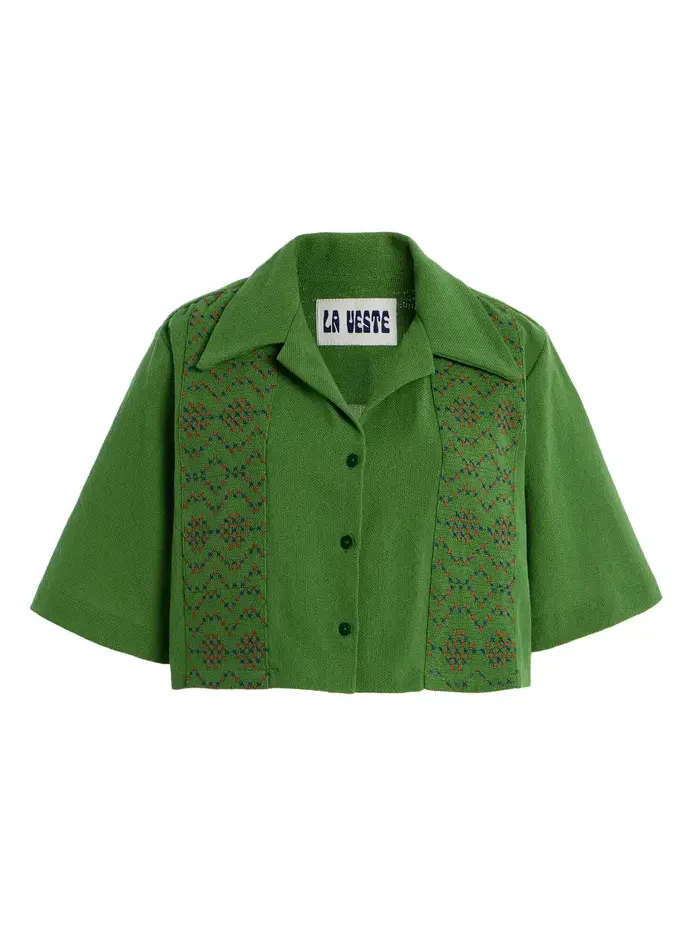 LA VESTE Juggle Patchwork Cotton Shirt