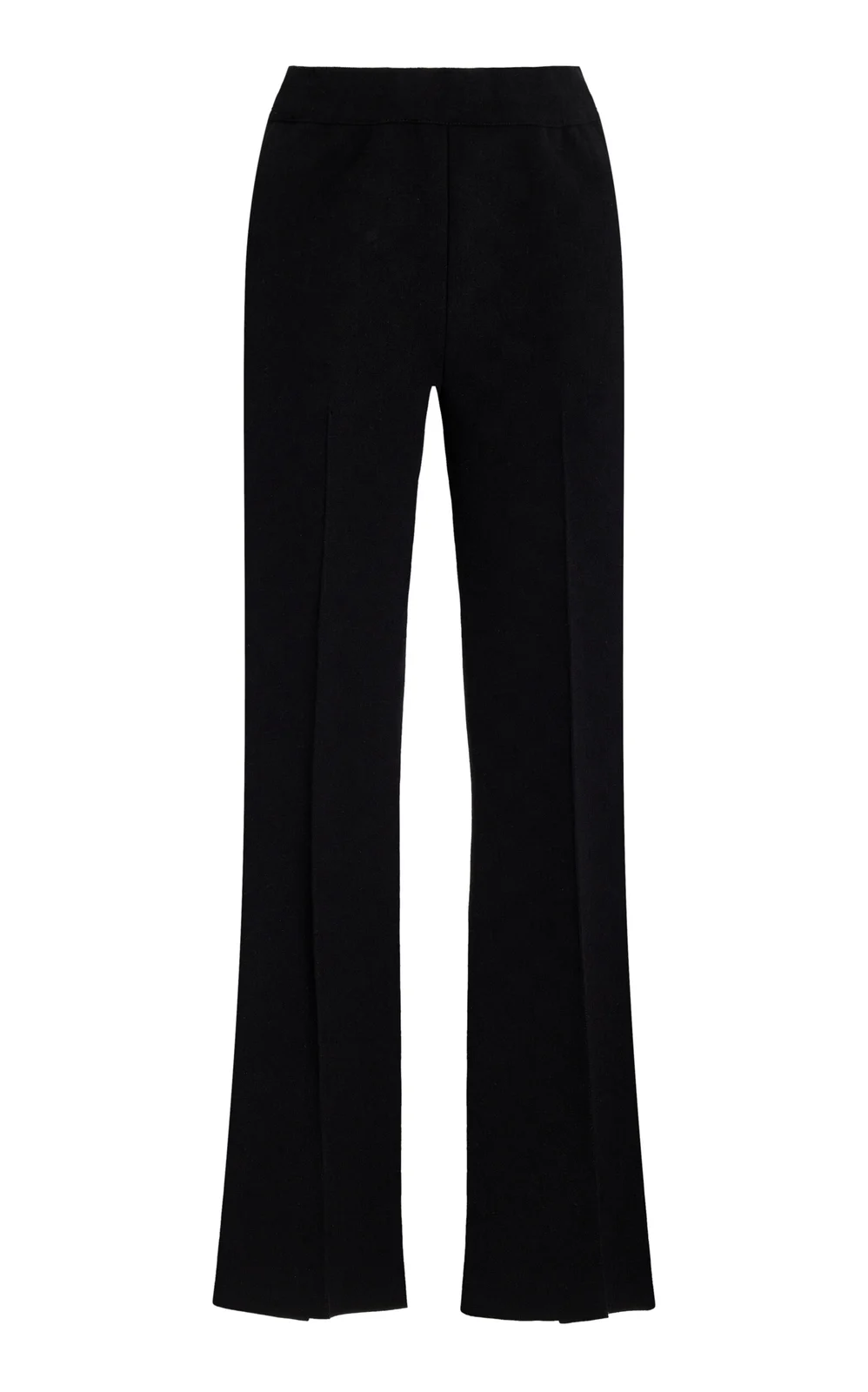 Long Kick Flared Stretch-Cotton Knit Pants Long Kick Flared Stretch-Cotton Knit Pants
