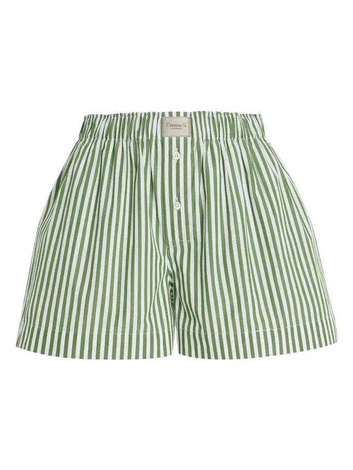 La Boxer Classica Striped Cotton-Poplin Shorts