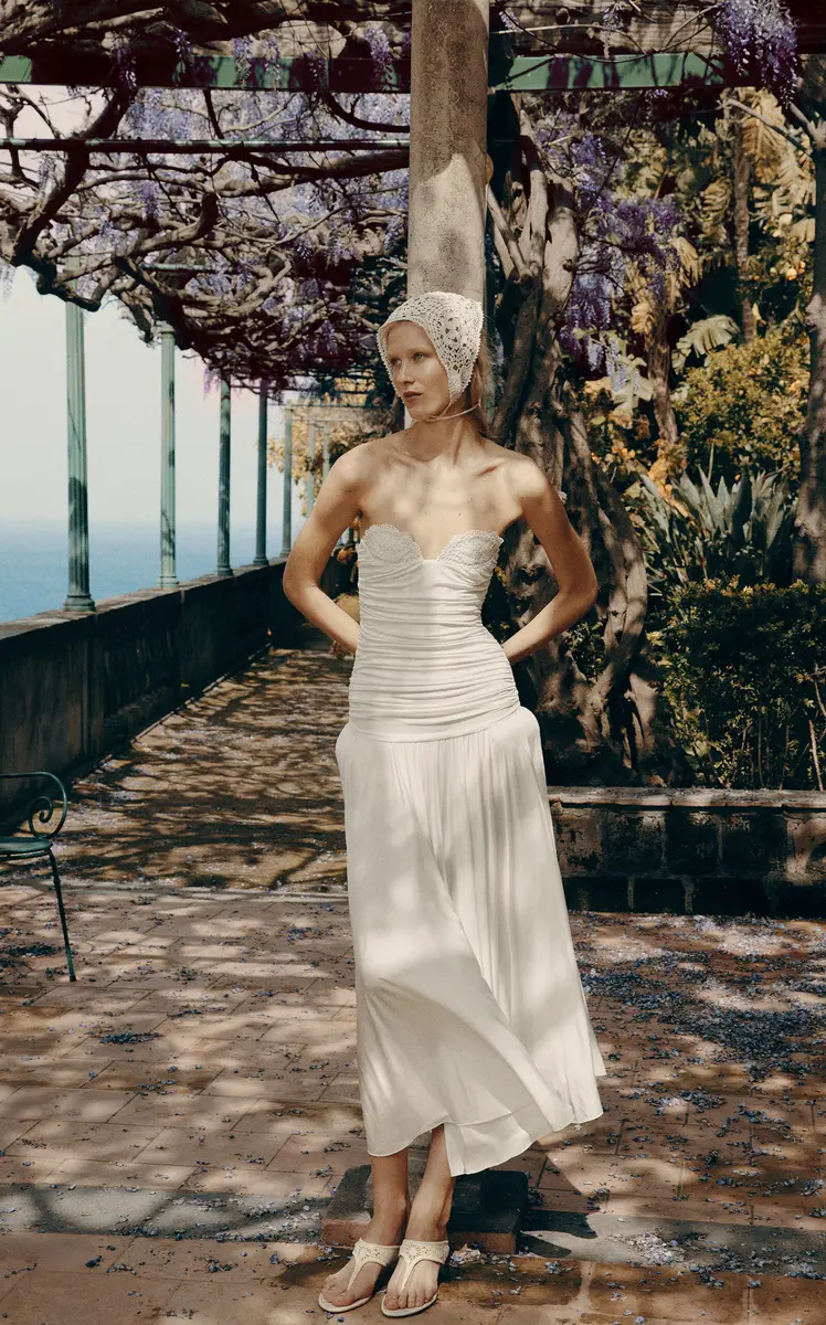 Magda Butrym Exclusive Riviera Crochet-Trim Jersey Maxi Dress | Thumbnail 2