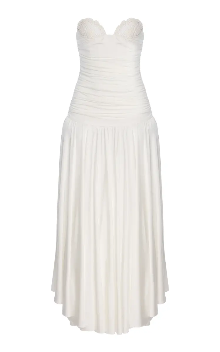 Magda Butrym Exclusive Riviera Crochet-Trim Jersey Maxi Dress | Thumbnail 7