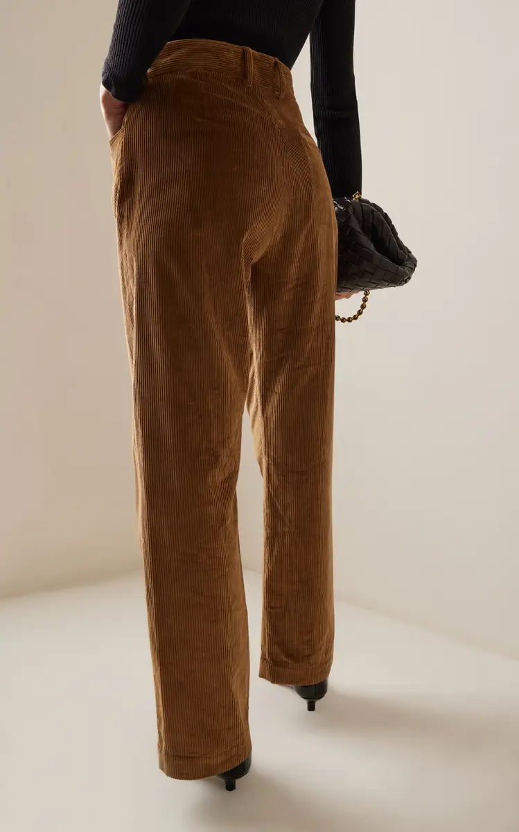 House of Dagmar Organic Cotton Corduroy Wide-Leg Pants | Thumbnail 4