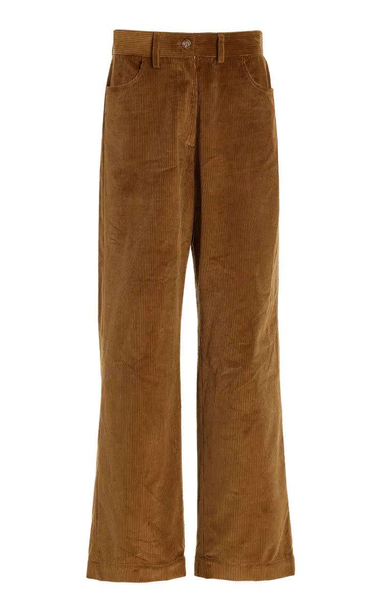 House of Dagmar Organic Cotton Corduroy Wide-Leg Pants | Thumbnail 6