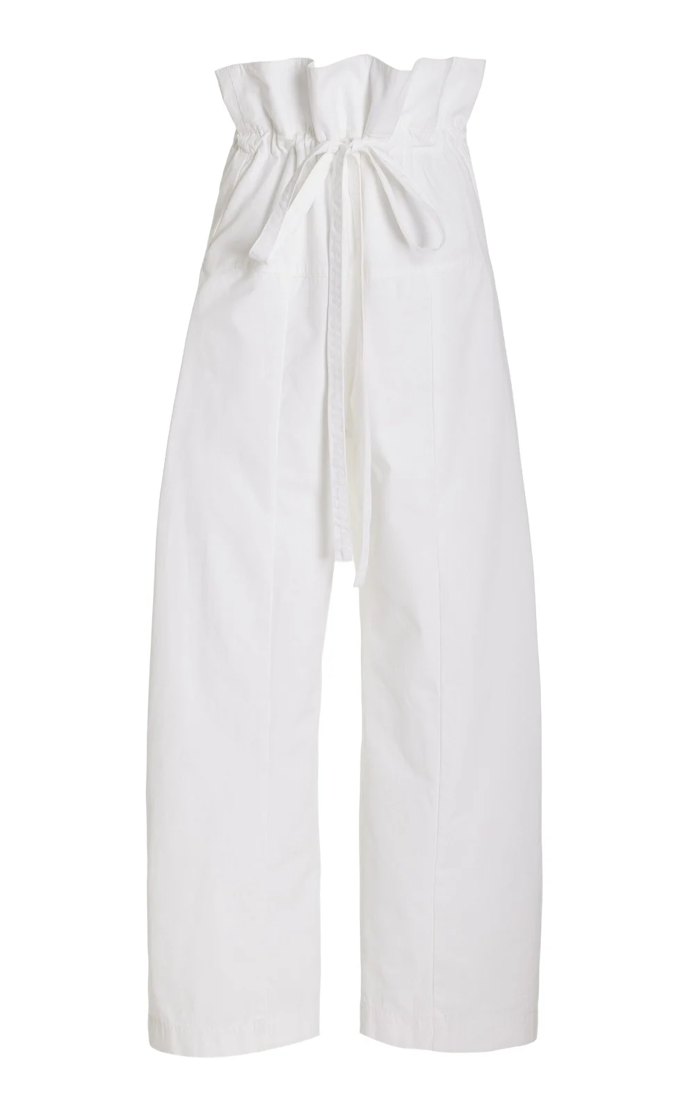 Drawstring Cotton Fisherman Pants