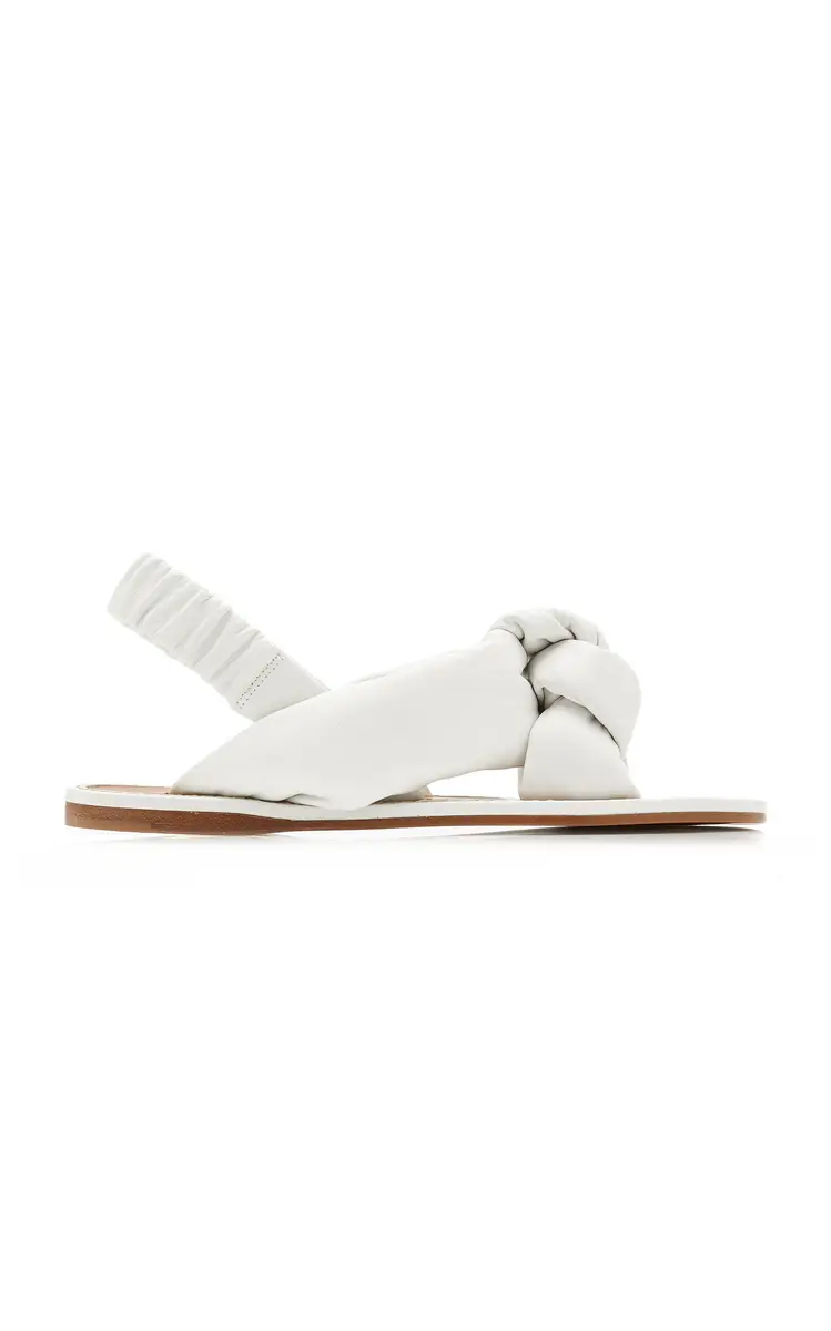 Miu Miu Puffy Leather Sandals | Thumbnail 2 Miu Miu Puffy Leather Sandals | Thumbnail 2