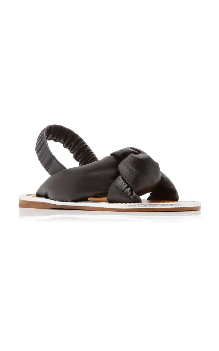 Miu Miu Puffy Leather Sandals | Thumbnail 6 Miu Miu Puffy Leather Sandals | Thumbnail 6