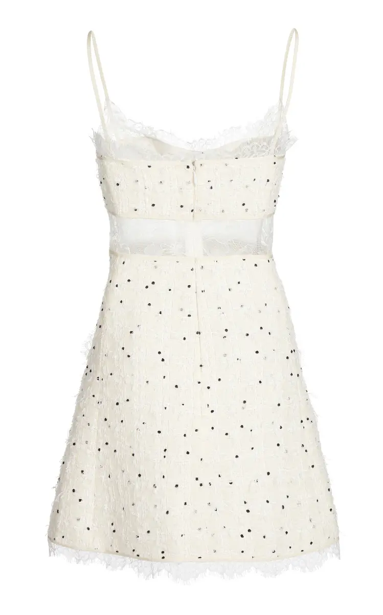 Giambattista Valli Lace-Trimmed Wool Boucle Mini Dress | Thumbnail 5 Giambattista Valli Lace-Trimmed Wool Boucle Mini Dress | Thumbnail 5