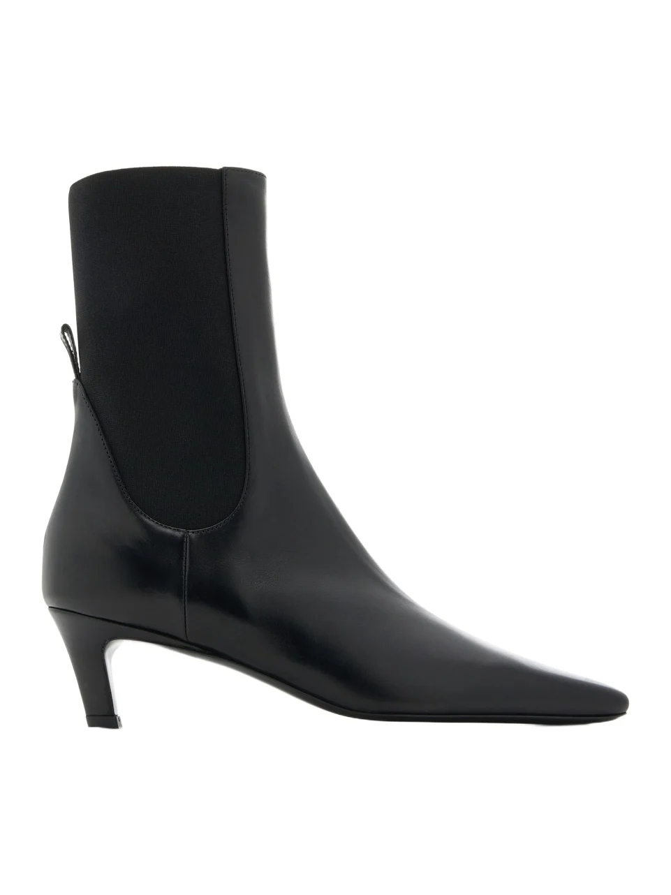 The Mid Heel Leather Boots The Mid Heel Leather Boots