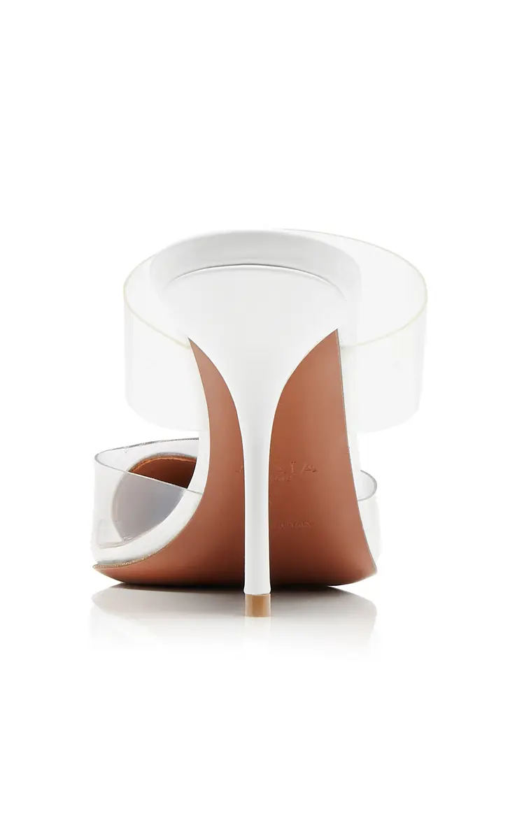 Alaïa Le Cœur PVC; Leather Mules | Thumbnail 4