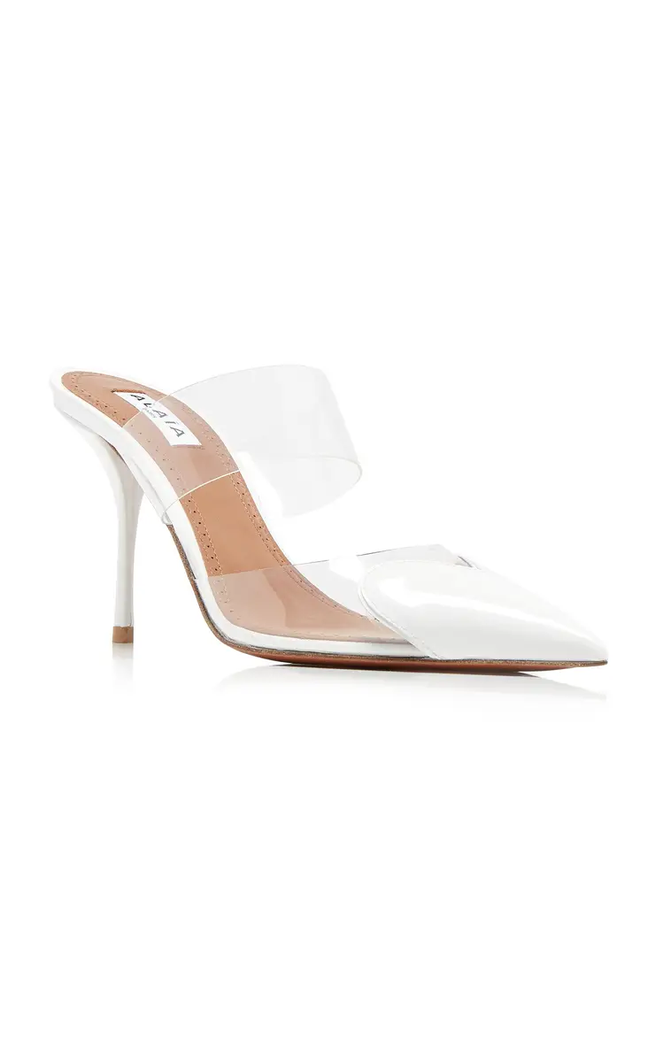 Alaïa Le Cœur PVC; Leather Mules | Thumbnail 5