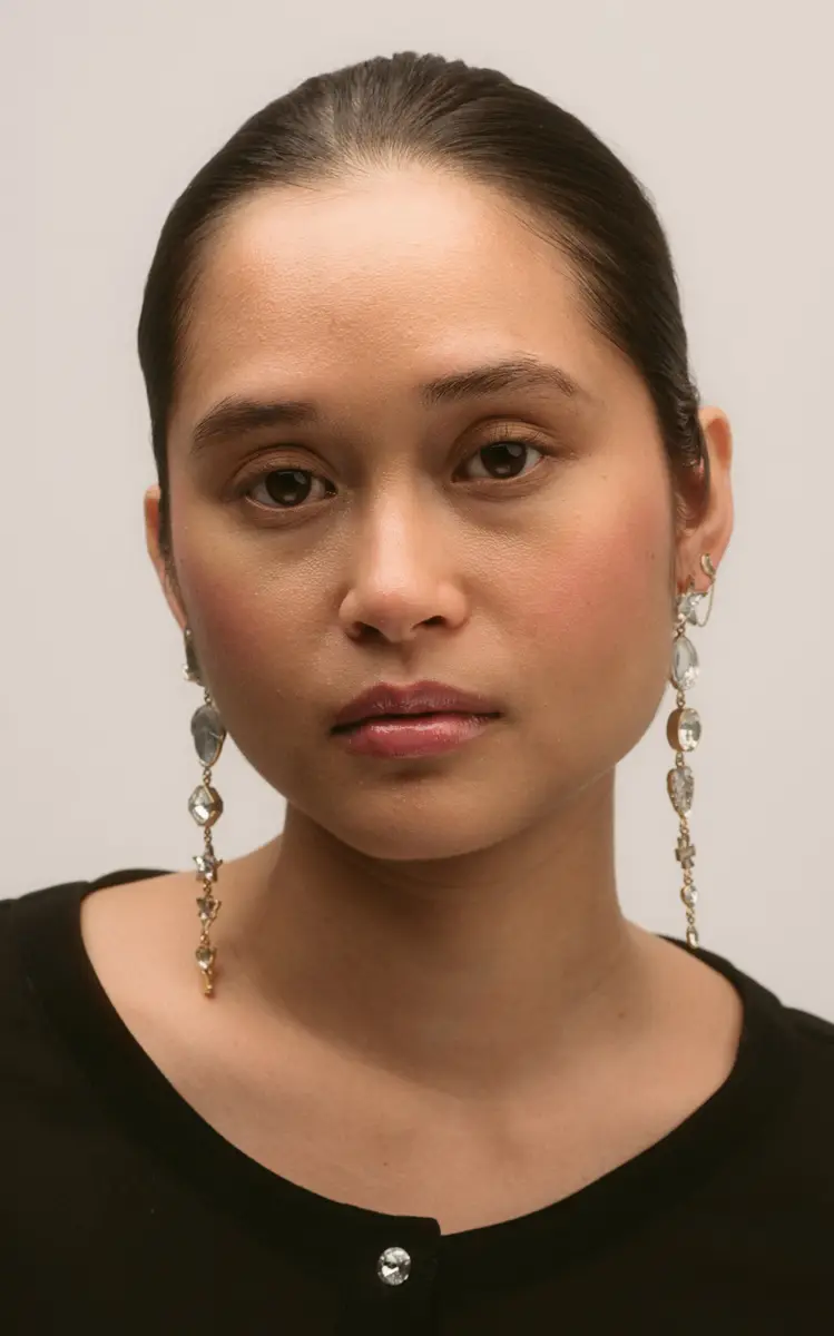 Grainne Morton 18K Gold Plated Silver; Vintage Glass and Rhinestone Star Seven Charm Drop Earrings | Thumbnail 4 Grainne Morton 18K Gold Plated Silver; Vintage Glass and Rhinestone Star Seven Charm Drop Earrings | Thumbnail 4