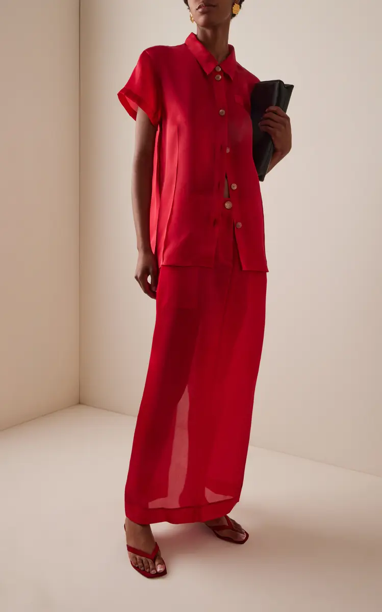 Khaite Keefe Silk Shirt | Thumbnail 3 Khaite Keefe Silk Shirt | Thumbnail 3