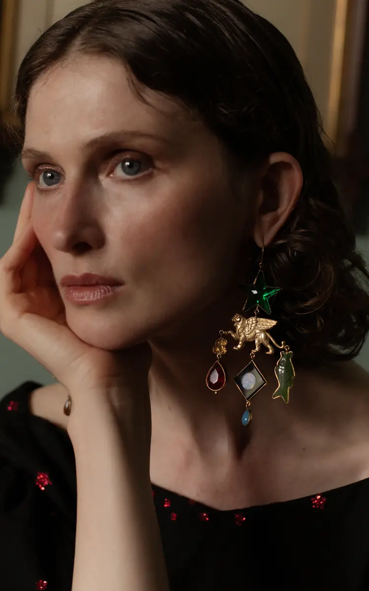 Grainne Morton 18K Gold Plated Silver and Mixed Materials Menagerie Earrings | Thumbnail 5 Grainne Morton 18K Gold Plated Silver and Mixed Materials Menagerie Earrings | Thumbnail 5
