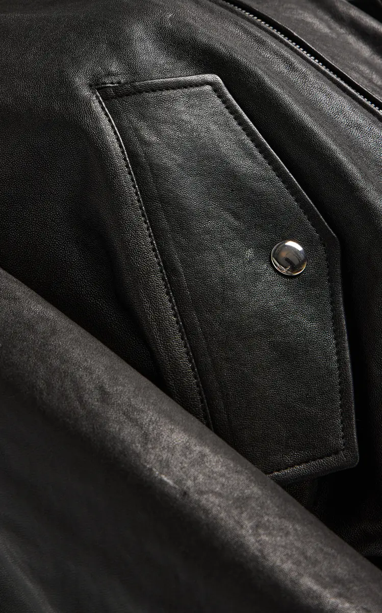 FRAME Harrington Leather Bomber Jacket | Thumbnail 13