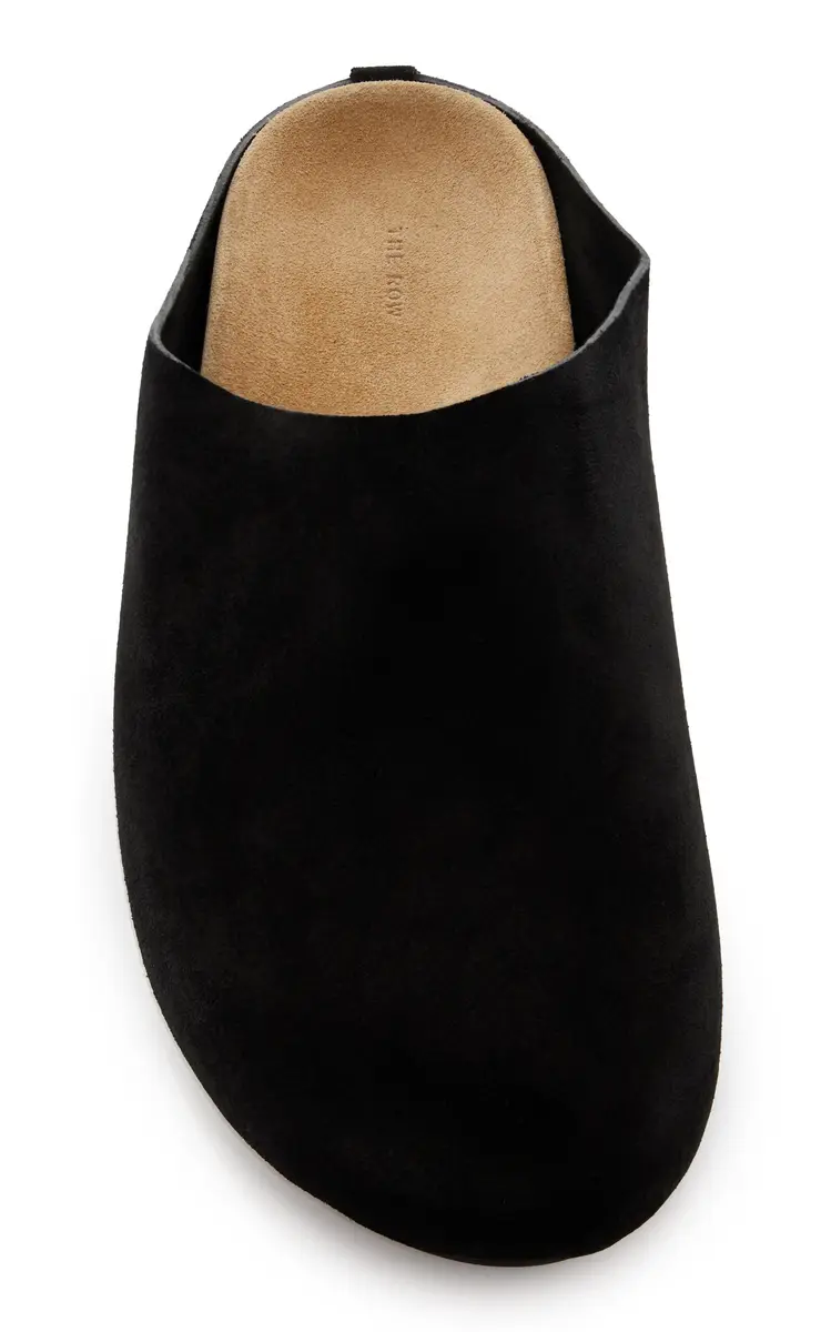 The Row Hugo Suede Mules | Thumbnail 3 The Row Hugo Suede Mules | Thumbnail 3