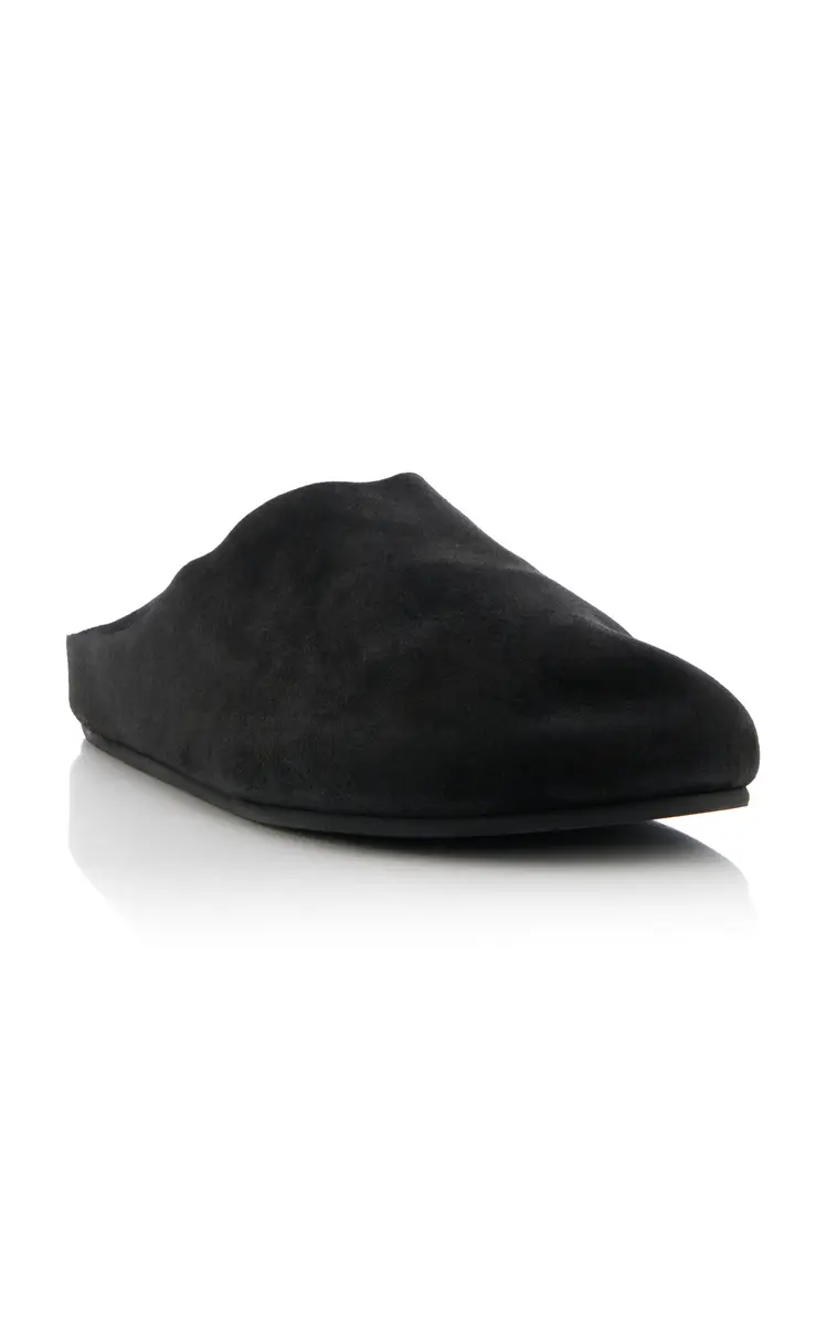 The Row Hugo Suede Mules | Thumbnail 4 The Row Hugo Suede Mules | Thumbnail 4