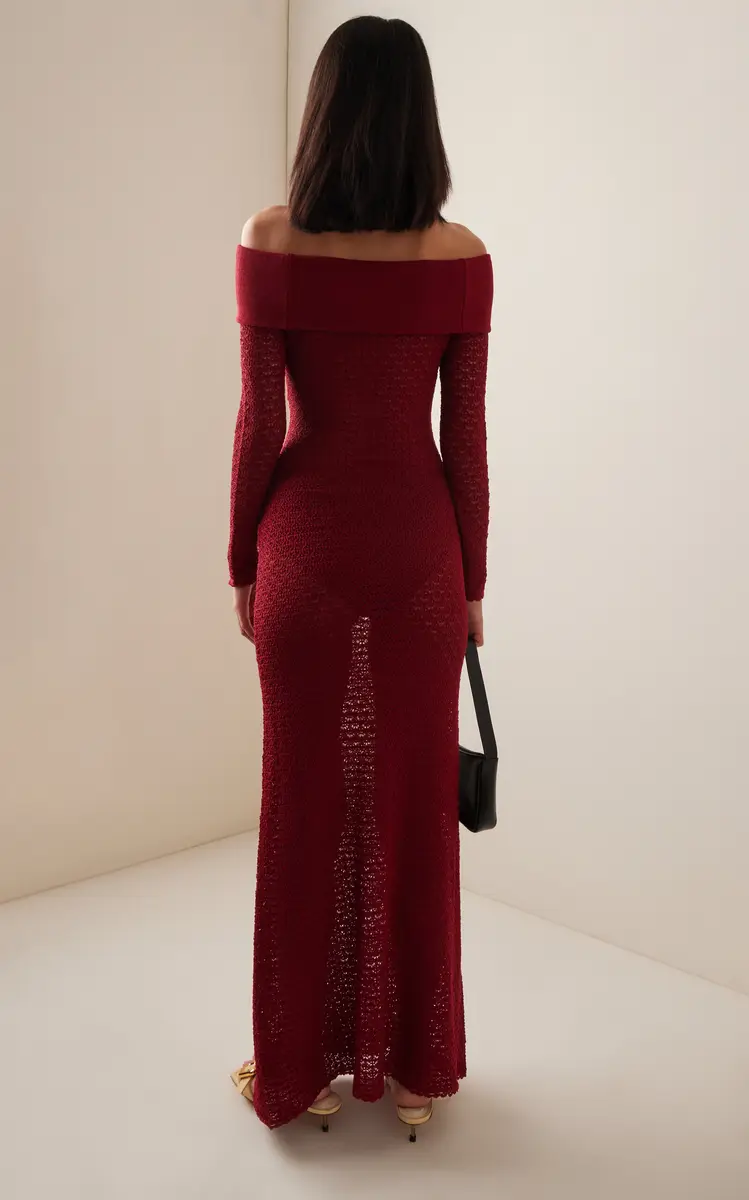Posse Exclusive Romy Knit Off-The-Shoulder Maxi Dress | Thumbnail 4 Posse Exclusive Romy Knit Off-The-Shoulder Maxi Dress | Thumbnail 4