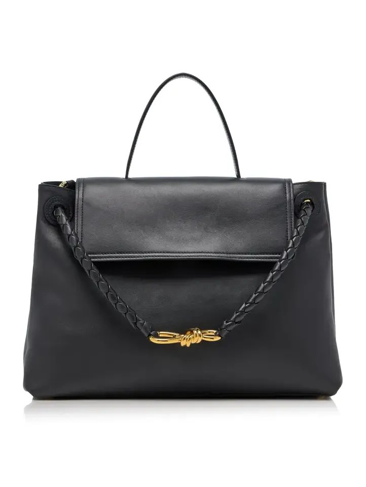Medium Andiamo Leather Top Handle Bag Medium Andiamo Leather Top Handle Bag