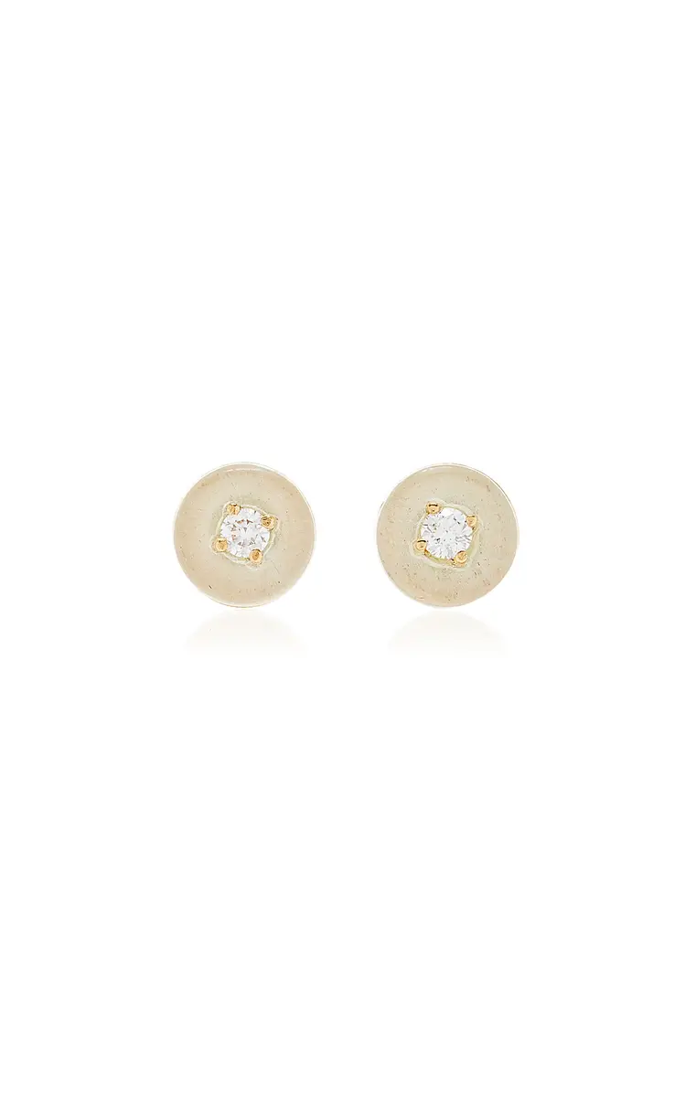 Fernando Jorge Orbit Small 18K Yellow Gold Diamond; Aquamarine Earrings | Thumbnail 4 Fernando Jorge Orbit Small 18K Yellow Gold Diamond; Aquamarine Earrings | Thumbnail 4