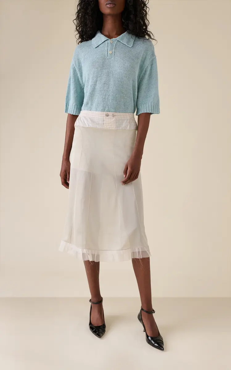 Maison Margiela Hemp Polo Shirt | Thumbnail 2 Maison Margiela Hemp Polo Shirt | Thumbnail 2