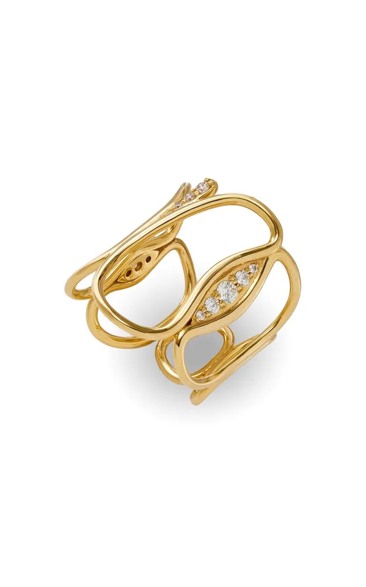 Fernando Jorge Fluid 18K Yellow Gold Diamond Ring | Thumbnail 3 Fernando Jorge Fluid 18K Yellow Gold Diamond Ring | Thumbnail 3