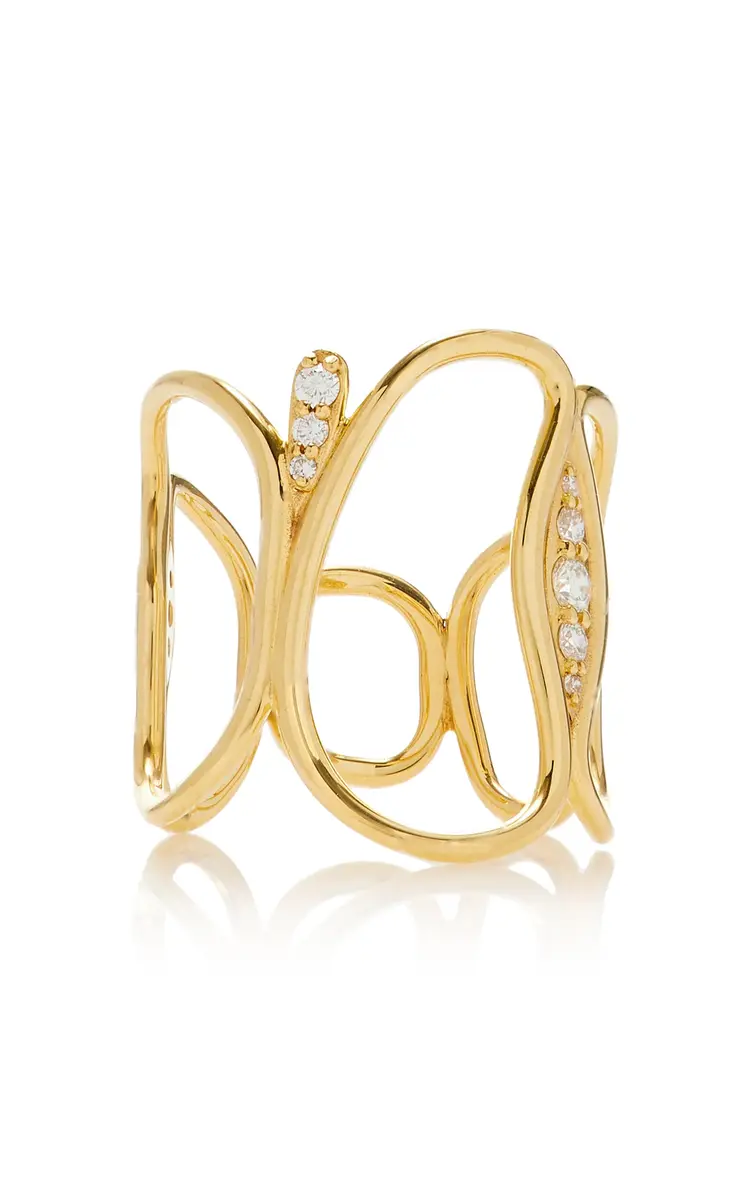 Fernando Jorge Fluid 18K Yellow Gold Diamond Ring | Thumbnail 6 Fernando Jorge Fluid 18K Yellow Gold Diamond Ring | Thumbnail 6