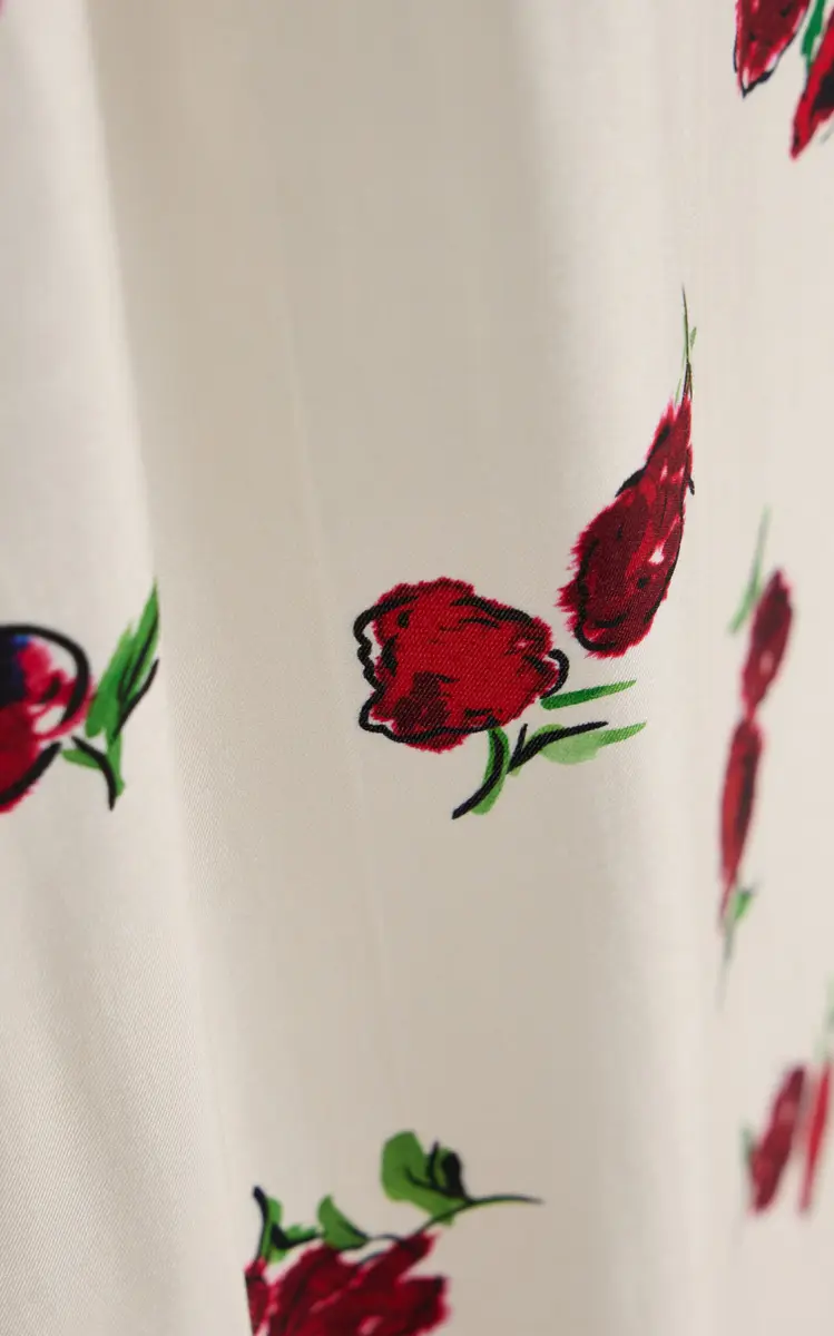 Khaite Sicily Printed Silk Midi Dress | Thumbnail 9 Khaite Sicily Printed Silk Midi Dress | Thumbnail 9