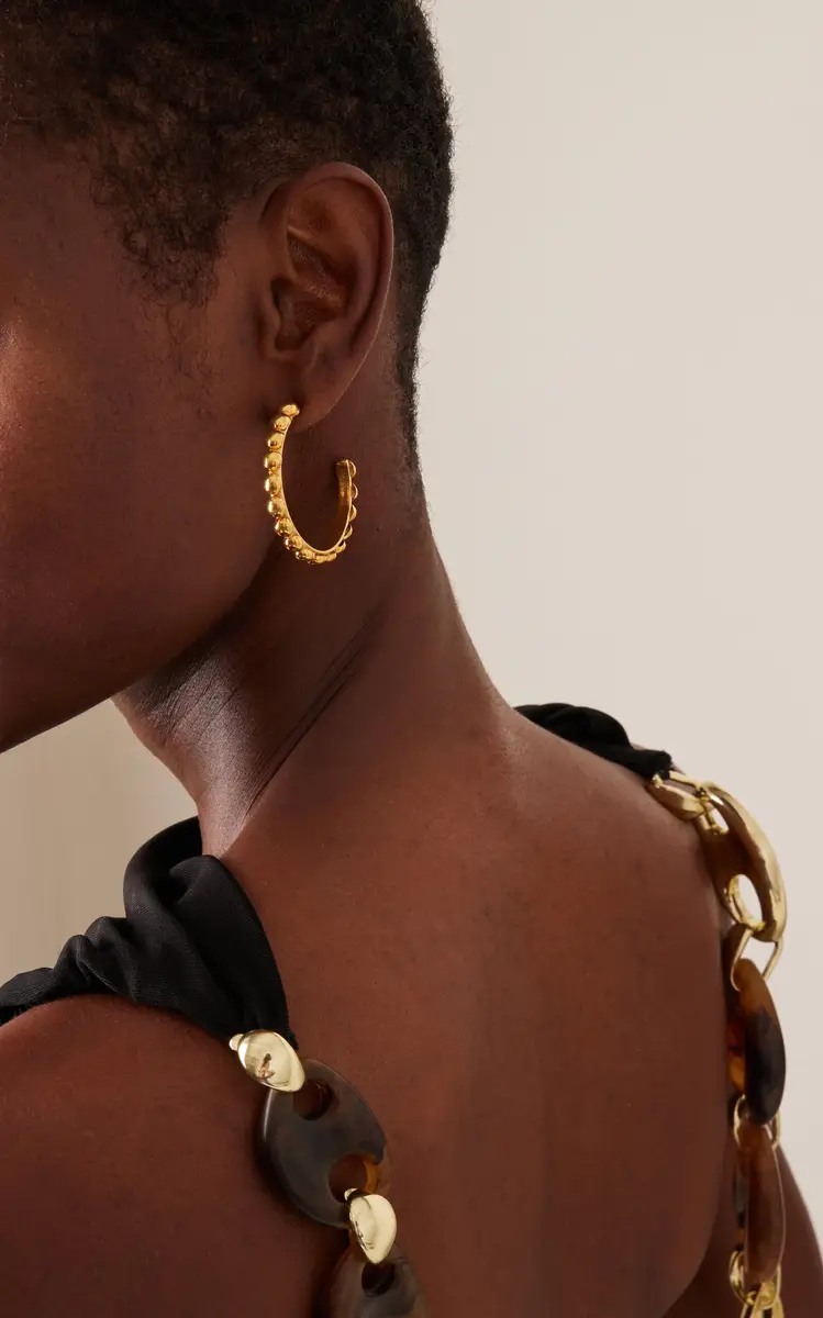 Sylvia Toledano Tribal Gold-Plated Hoop Earrings | Thumbnail 2 Sylvia Toledano Tribal Gold-Plated Hoop Earrings | Thumbnail 2