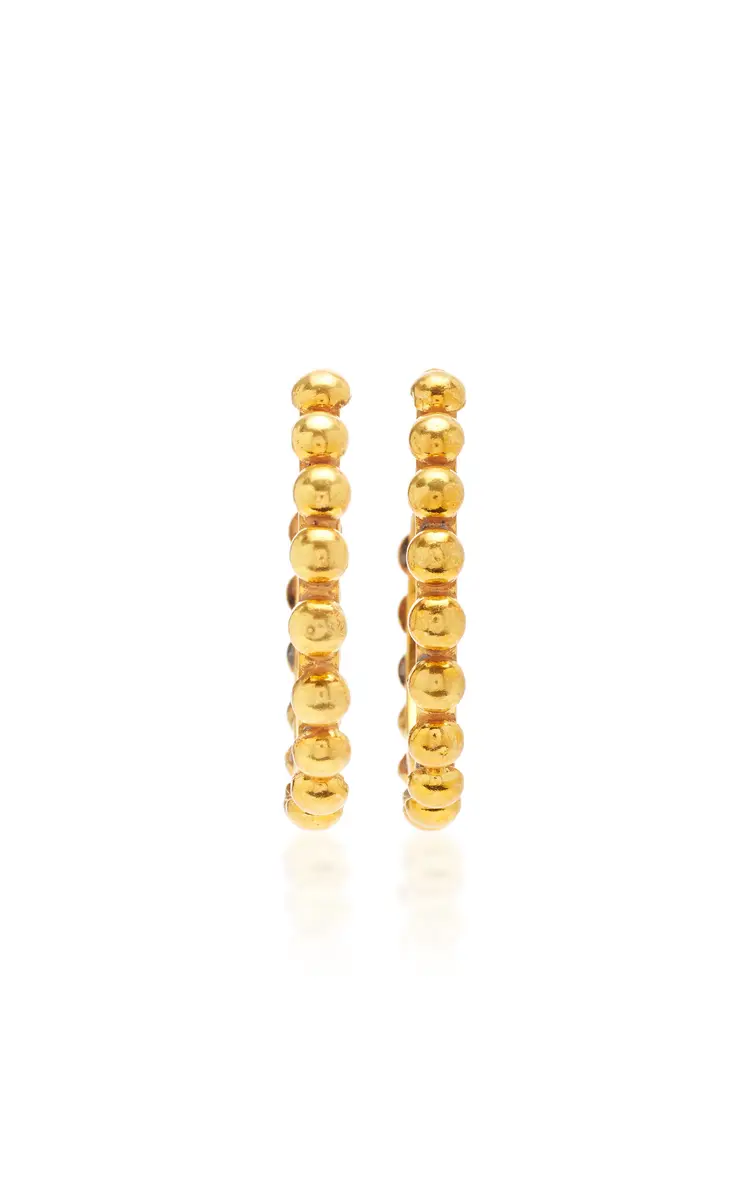 Sylvia Toledano Tribal Gold-Plated Hoop Earrings | Thumbnail 3 Sylvia Toledano Tribal Gold-Plated Hoop Earrings | Thumbnail 3