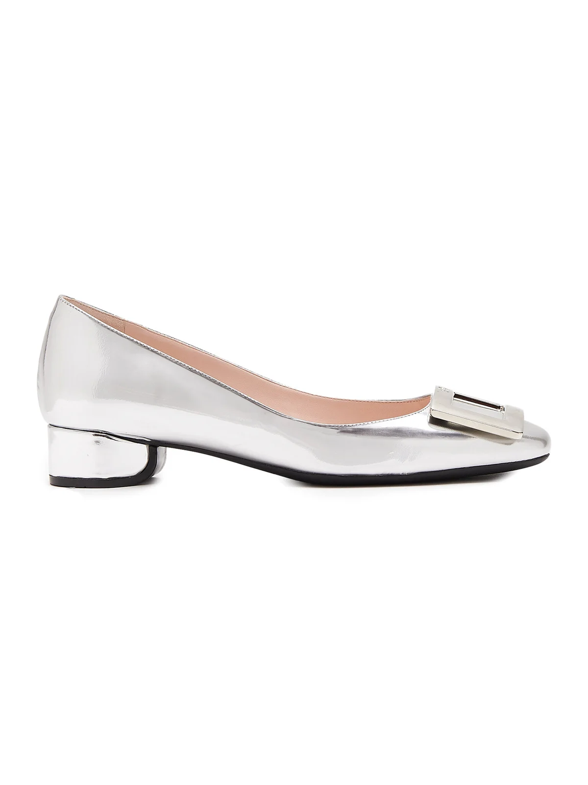 Roger Vivier Mirrored-Leather Flats