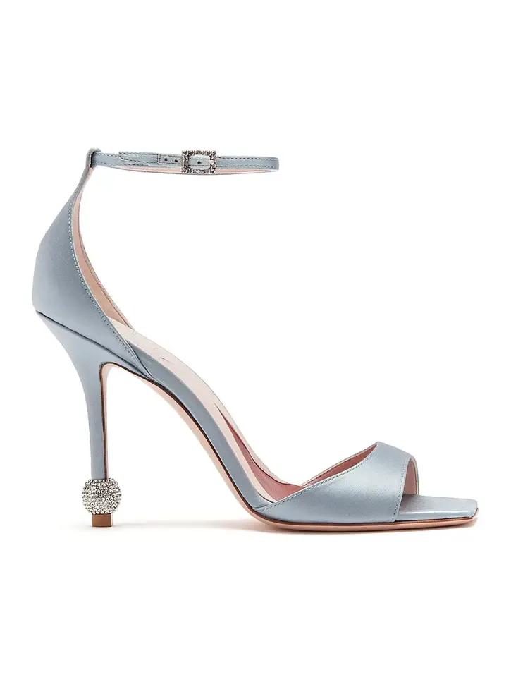 I Love Vivier Strass-Detail Satin Sandals