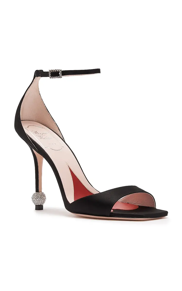 Roger Vivier I Love Vivier Strass-Detail Satin Sandals | Thumbnail 5