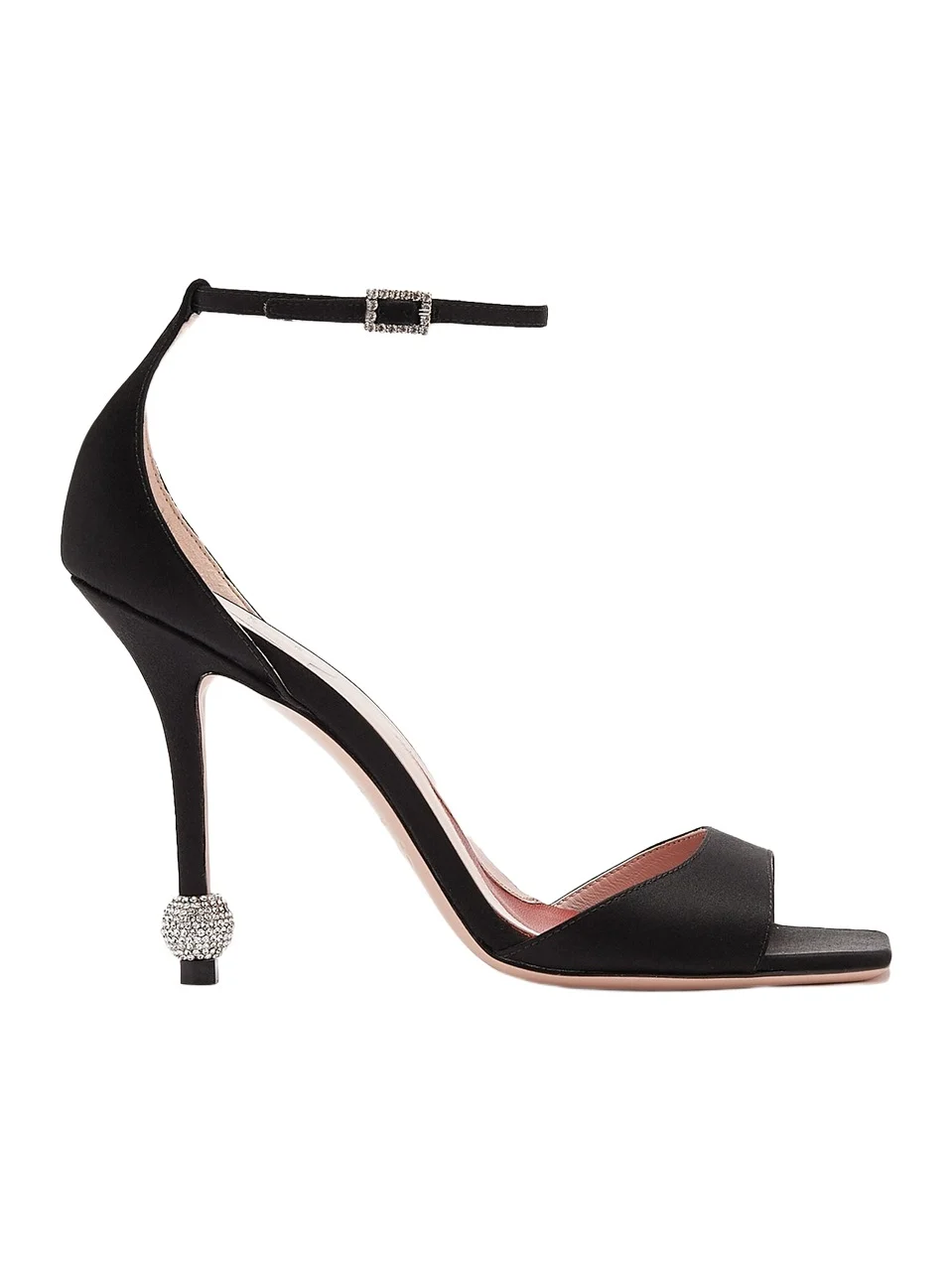 Roger Vivier I Love Vivier Strass-Detail Satin Sandals