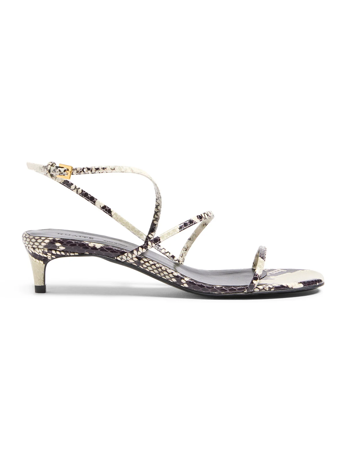 Loop Python-Effect Leather Sandals Loop Python-Effect Leather Sandals