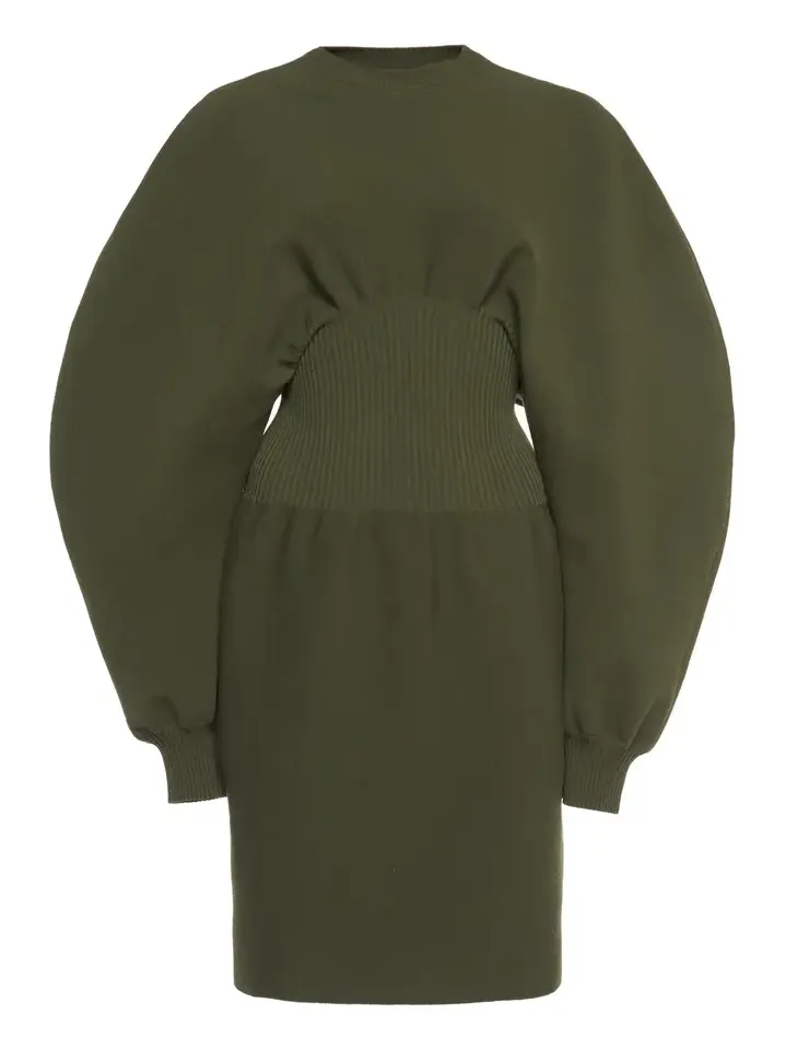 Wool Knit Mini Dress