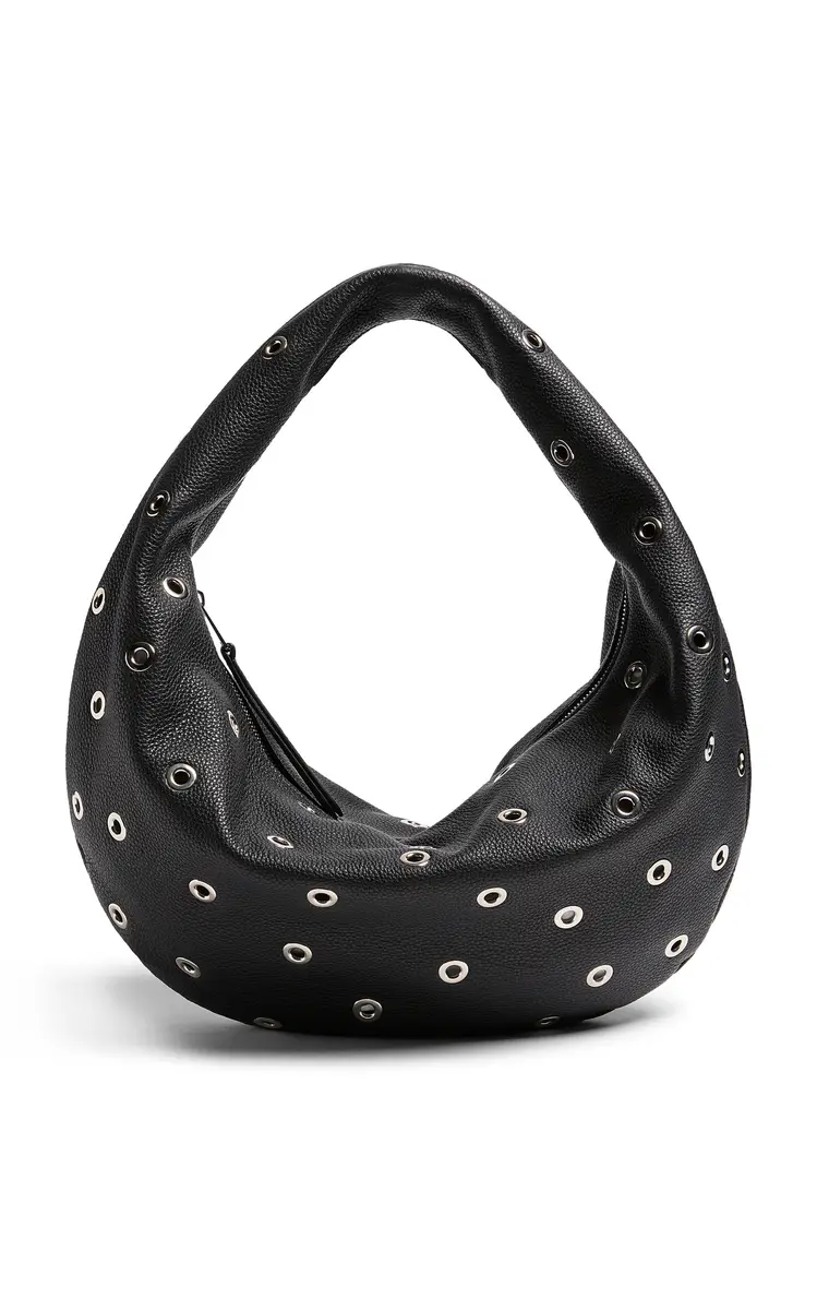 Khaite Olivia Medium Grommet Leather Hobo Bag | Thumbnail 3 Khaite Olivia Medium Grommet Leather Hobo Bag | Thumbnail 3