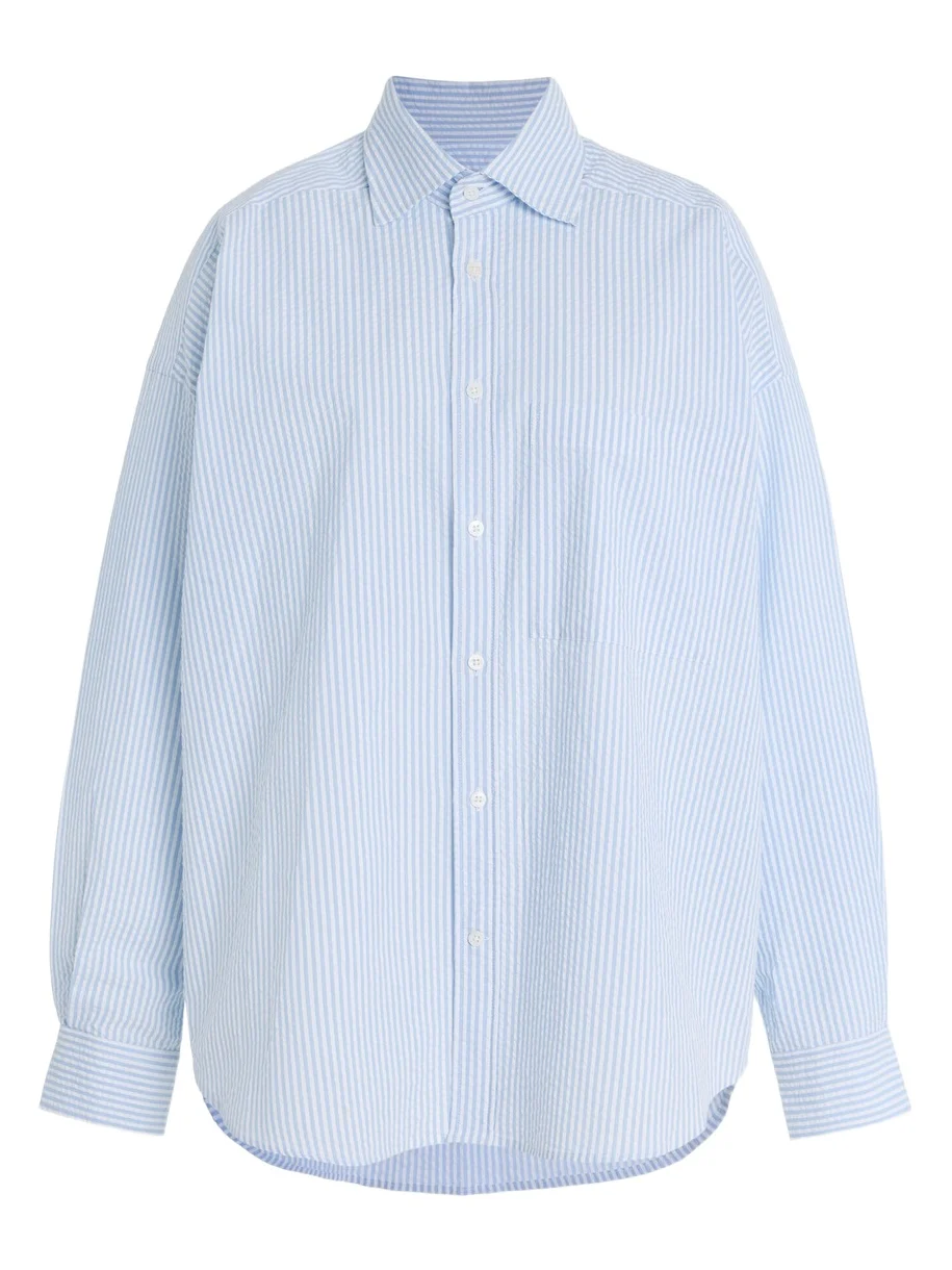 Exclusive The Weekend Striped Cotton-Seersucker Shirt Exclusive The Weekend Striped Cotton-Seersucker Shirt