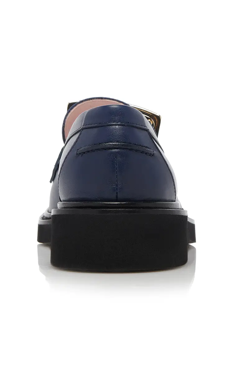 Roger Vivier Viv Rangers Buckle Leather Loafers | Thumbnail 4 Roger Vivier Viv Rangers Buckle Leather Loafers | Thumbnail 4