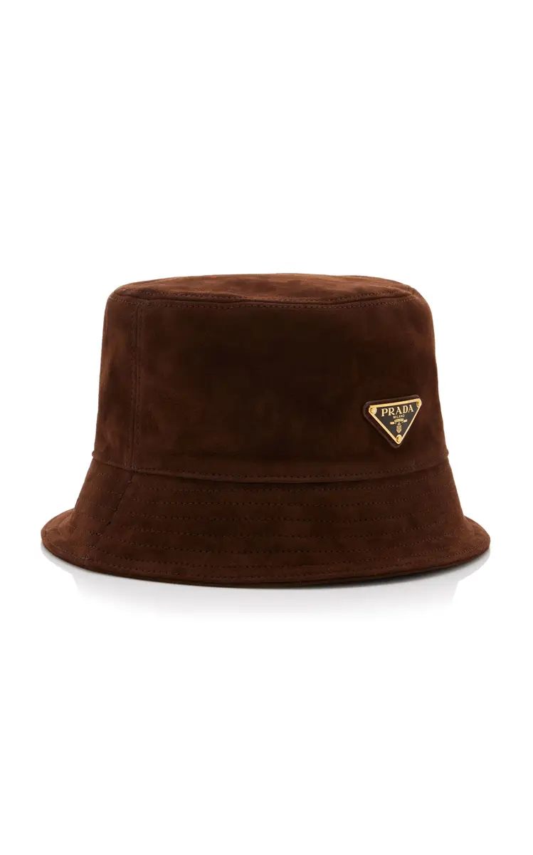 Prada Suede Bucket Hat | Thumbnail 3