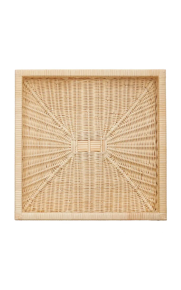Moda Domus Wicker Square Tray | Thumbnail 3 Moda Domus Wicker Square Tray | Thumbnail 3