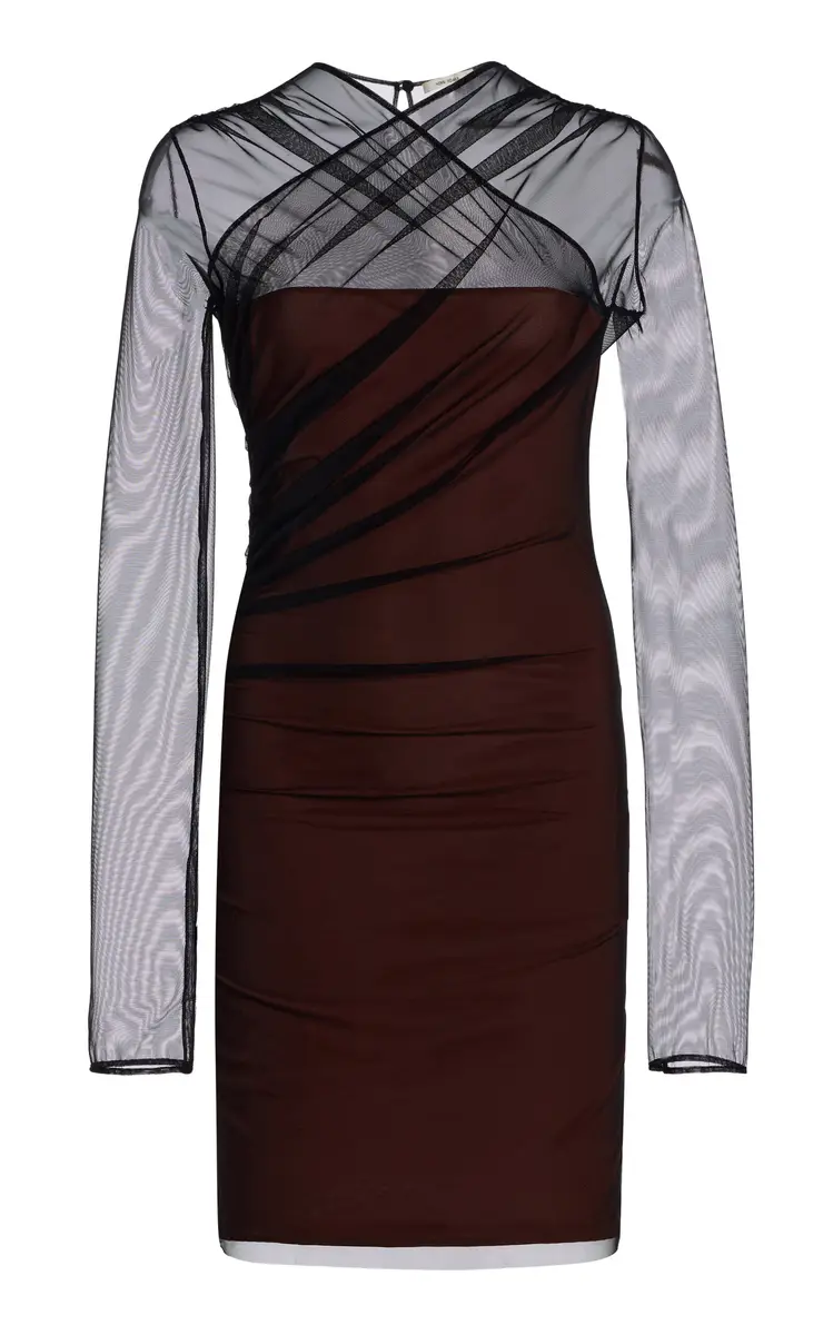 Nensi Dojaka Draped Tulle Mini Dress | Image 1 Nensi Dojaka Draped Tulle Mini Dress | Image 1
