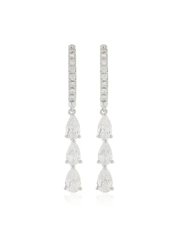 18k White Gold Diamond Earrings 18k White Gold Diamond Earrings