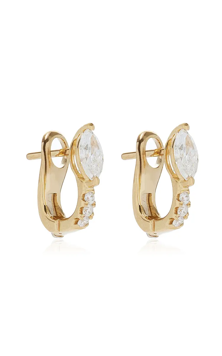 Anita Ko 18k Yellow Gold Diamond Earrings | Thumbnail 3 Anita Ko 18k Yellow Gold Diamond Earrings | Thumbnail 3