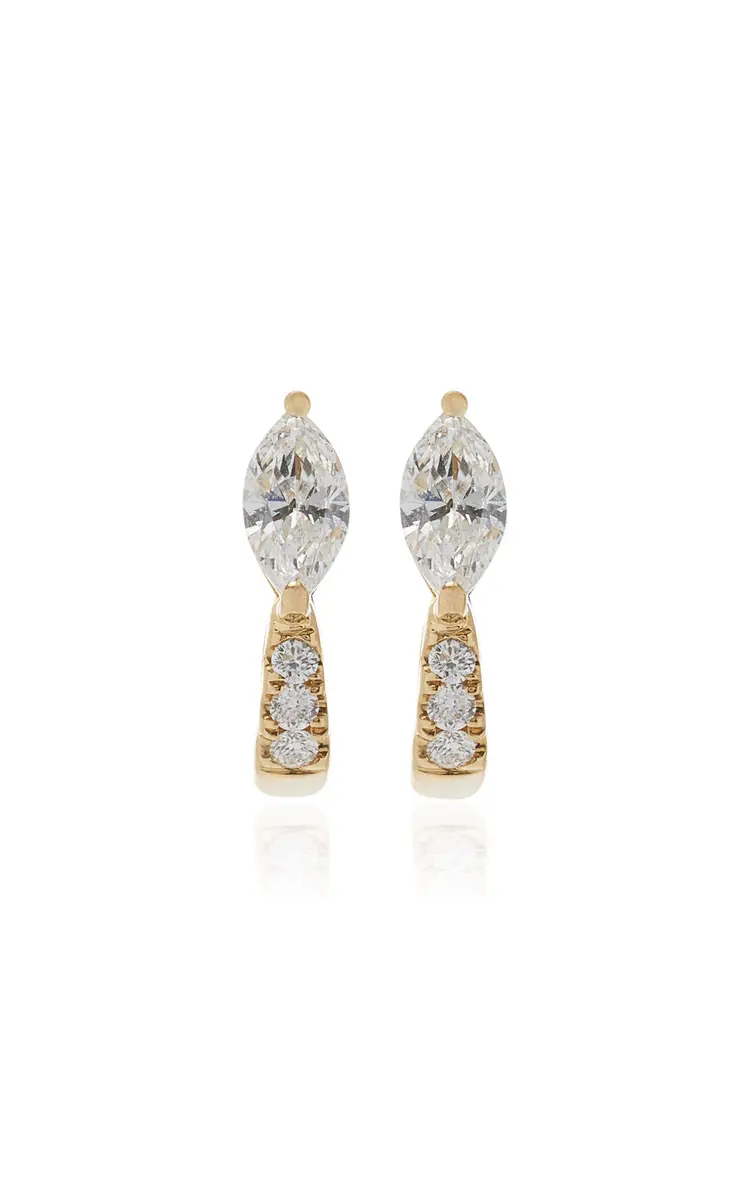 Anita Ko 18k Yellow Gold Diamond Earrings | Thumbnail 4 Anita Ko 18k Yellow Gold Diamond Earrings | Thumbnail 4