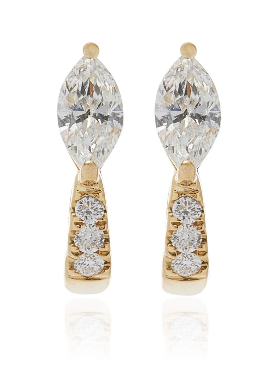 Anita Ko 18k Yellow Gold Diamond Earrings