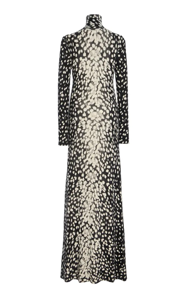 Brandon Maxwell The Camille Printed Cashmere Gown | Thumbnail 5 Brandon Maxwell The Camille Printed Cashmere Gown | Thumbnail 5